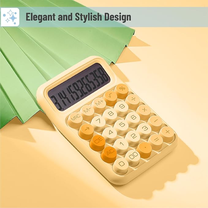 Mr. Pen- Mechanical Switch Calculator, 12 Digit Large LCD Display, Mechanical - Image 4
