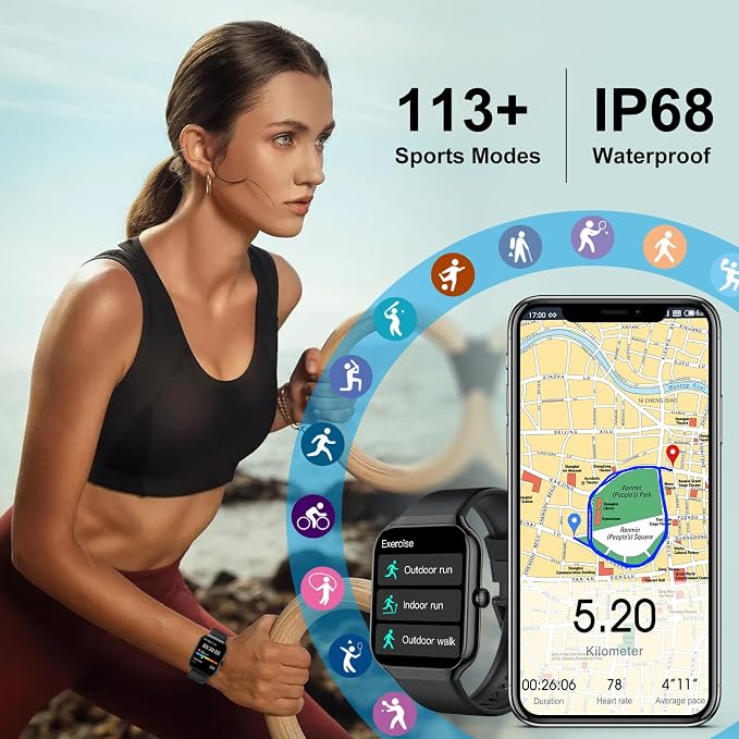 Smart Watch, 1.96"HD Smartwatch - Image 3