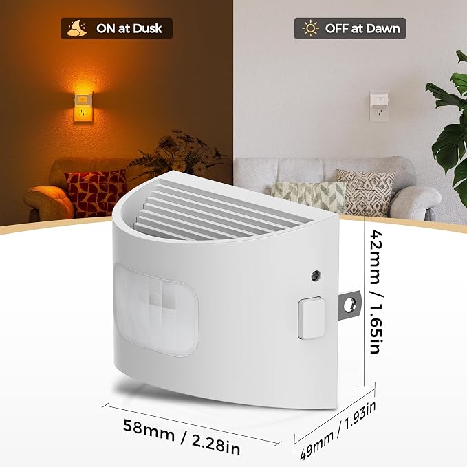 DORESshop LED Night Light, Night Lights Plug into Wall, Dimmable Plug in Night - Image 5