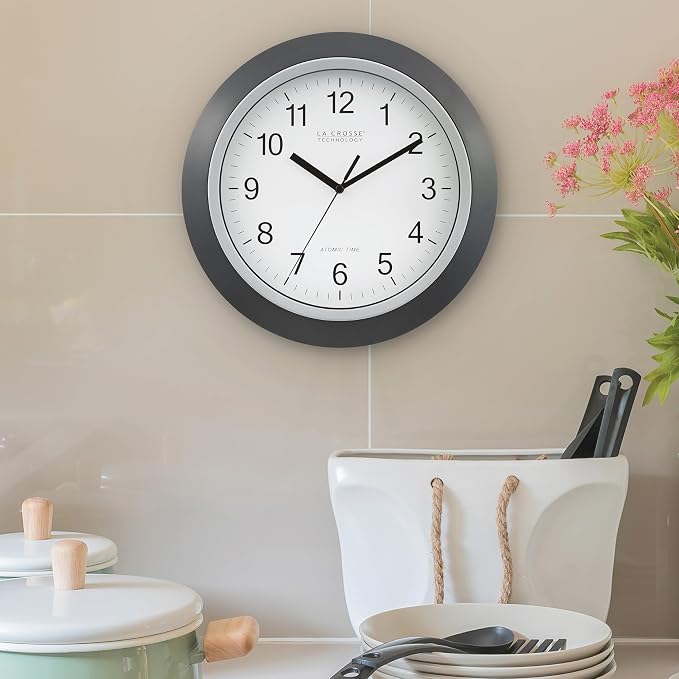 La Crosse Technology WT-3129B 12 Inch Atomic Analog Wall Clock - Image 7