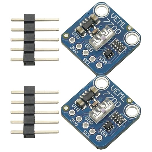 2 Pcs 16-bit I2C Interface VEML7700 Ambient Light Sensor Module by Unknown