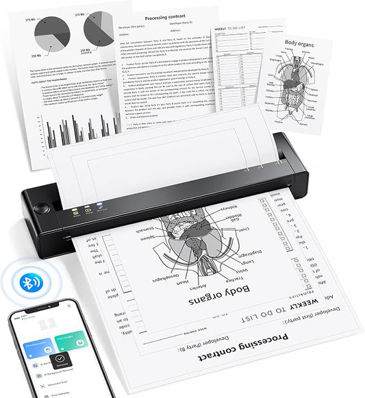TATTMUSE Portable Printers Wireless by TATTMUSE