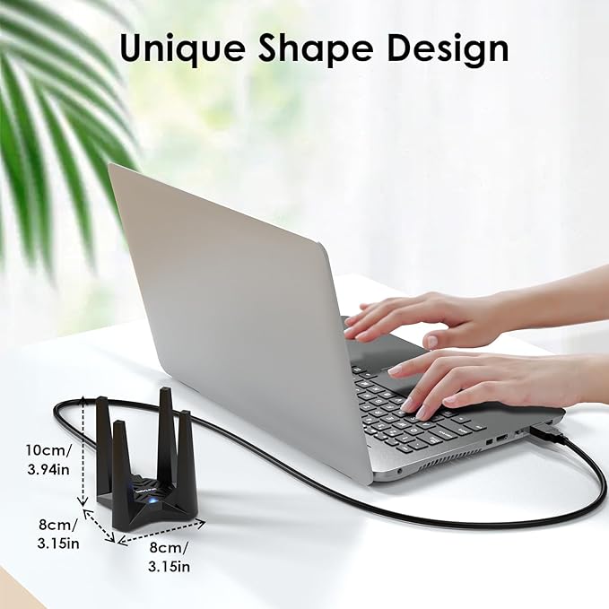 USB WiFi Adapter for Desktop PC, WAVLINK AX1800 WiFi 6 Adapter, Dual Band - Image 8