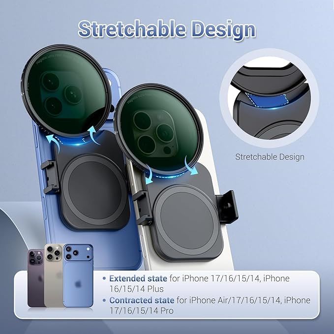 Upgraded 67mm ND Filter for iPhone 17, Magnetic Lens Filter Adapter - Image 3