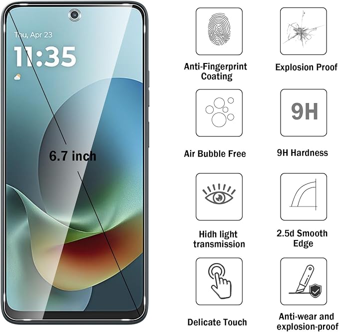 2+2 Pack for Moto G Play 2026 Screen Protector - Image 7