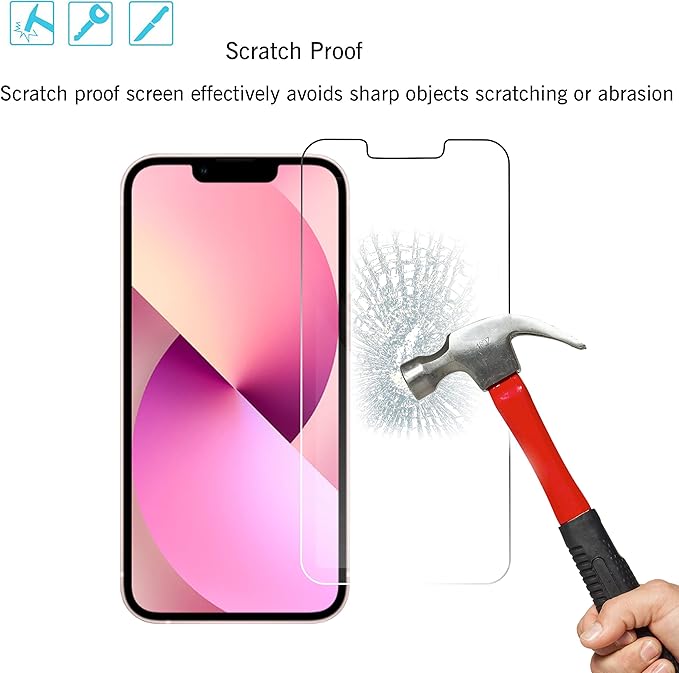 Ailun 2 Pack Screen Protector for iPhone 13 mini Display 2021 - Image 5