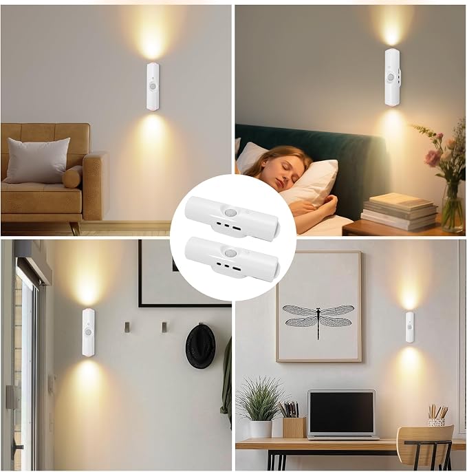 STHF 4 Pack Rechargeable Smart LED Motion Sensor Ambient Light, Auto-On - Image 7