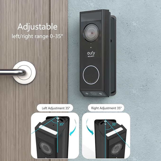 Holaca Doorbell Wall Mount for Eufy Security Video Doorbell E340 Only, - Image 3