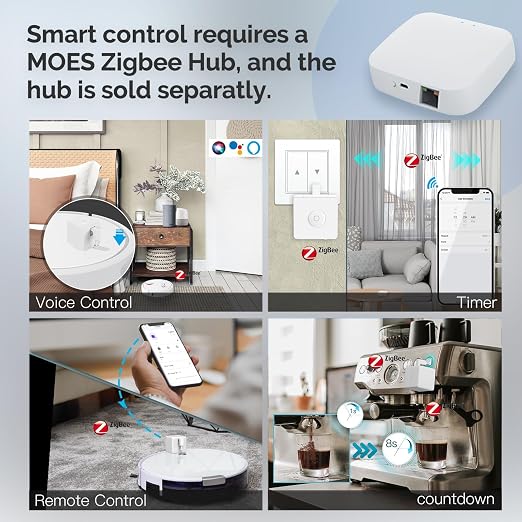 MOES Zigbee Fingerbot Plus, No Wiring Switch Smart Button Pusher, Upgrade - Image 5
