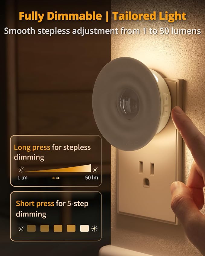 Lyridz Plug-in Backlit Motion Sensor Night Light - Image 4