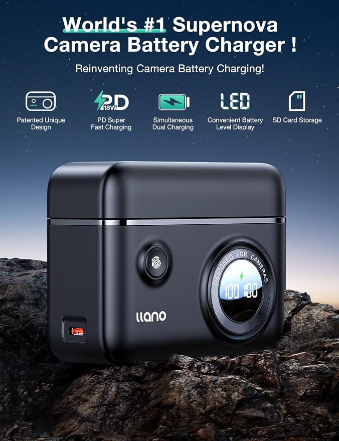 llano NP-FZ100 Camera Battery Charger, Compatible - Image 2