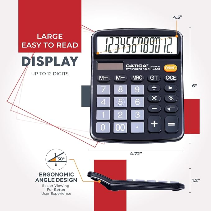 CATIGA Desktop Calculator 12 Digit - Image 3