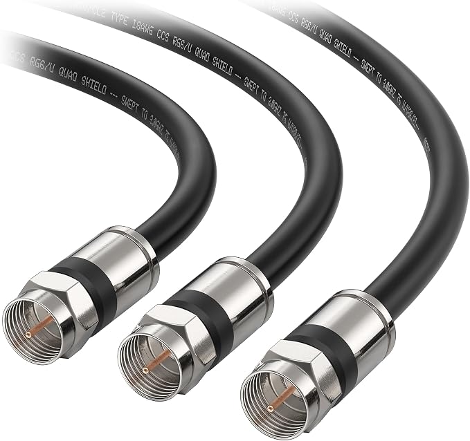 Cable Matters 3-Pack RG6 Coaxial Cable - 3ft by CableMatters