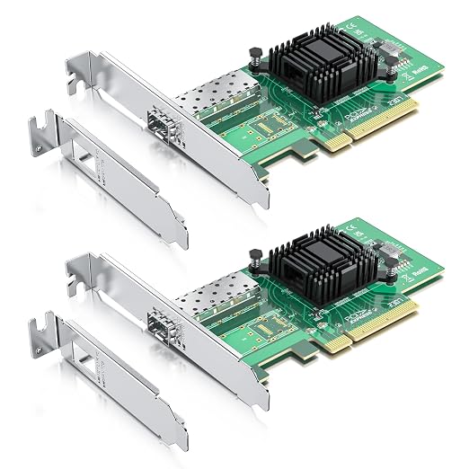 10Gtek 10Gb PCI-E NIC Network Card, Single SFP+ Port, by 10Gtek
