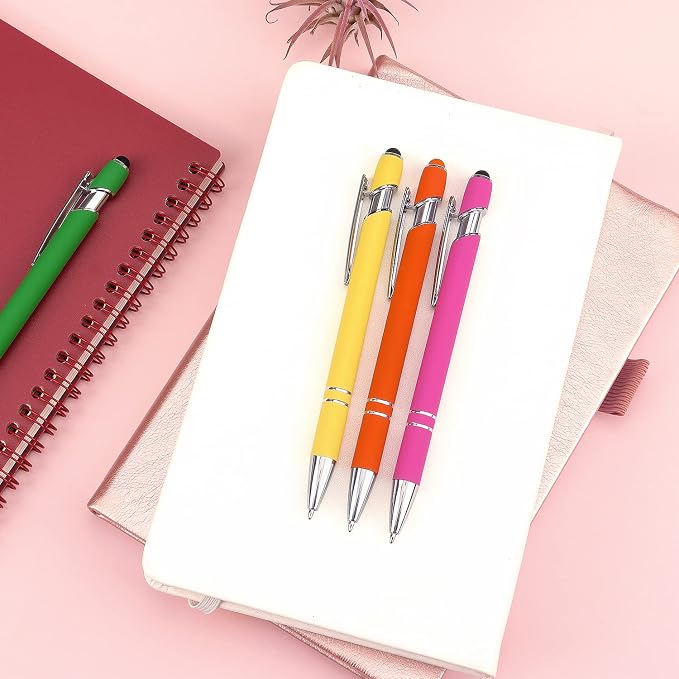 8 Pack Ballpoint Pen 2-in-1 Stylus Retractable Ballpoint Pen - Image 7