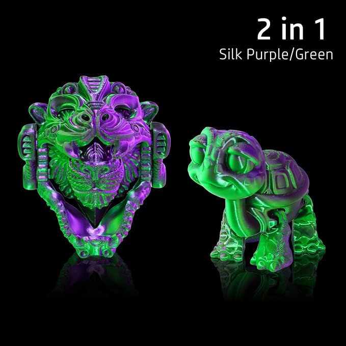 LOVOON PLA 3D Printing Filament Multicolor PLA Filament 1.75mm Silk Dual Color - Image 2