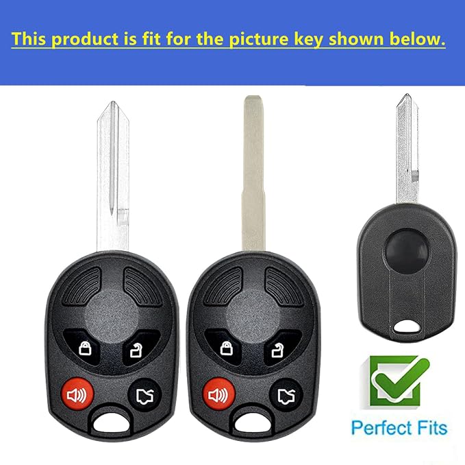 Keyless Entry Systems for Ford Key Fob Cover Fit for Ford Transit Mustang - Image 3