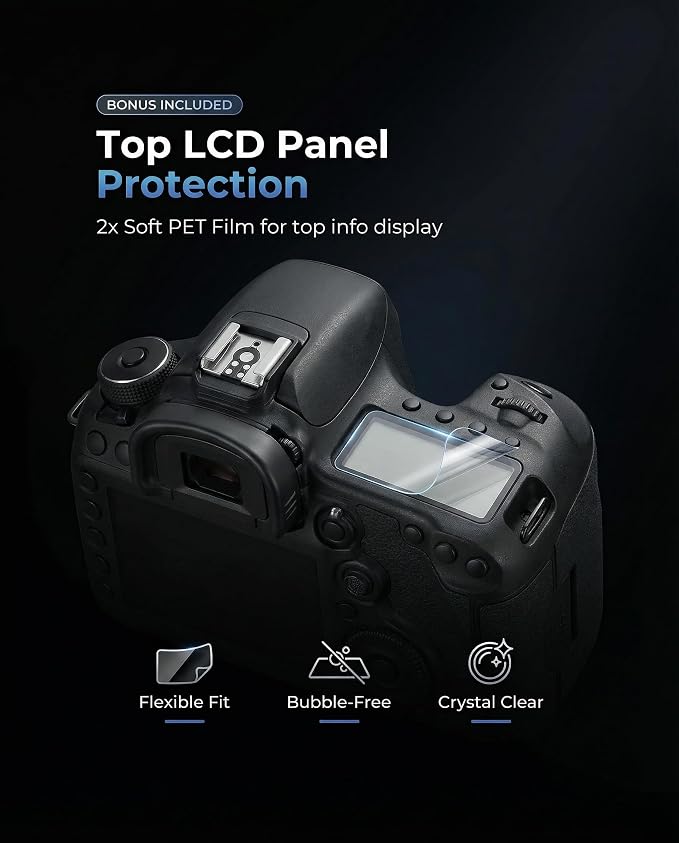iDaPro Screen Protector for Canon EOS 5D Mark IV / 5D Mark III + PET Top Screen - Image 2