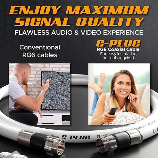 G-PLUG 1FT RG6 Coaxial Cable Connectors Set - Image 5