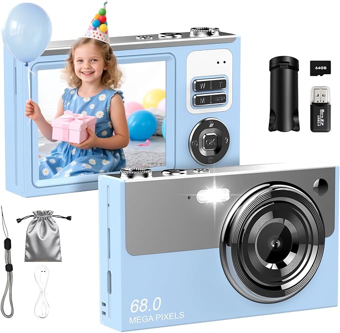 Digital Camera for Kids & Beginners, 4K Digital Camera by ocxu