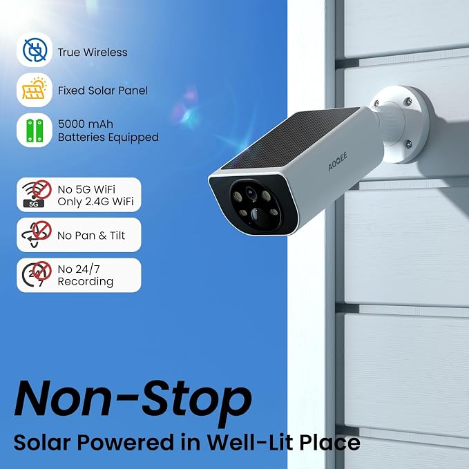 AOQEE Cameras for Home Security-2K Wireless Security Camera Outdoor - Image 2