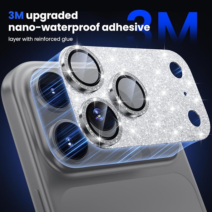 WSKEN for iPhone 17 Pro Camera Lens Protector, Metal Aluminum Alloy Tempered - Image 3