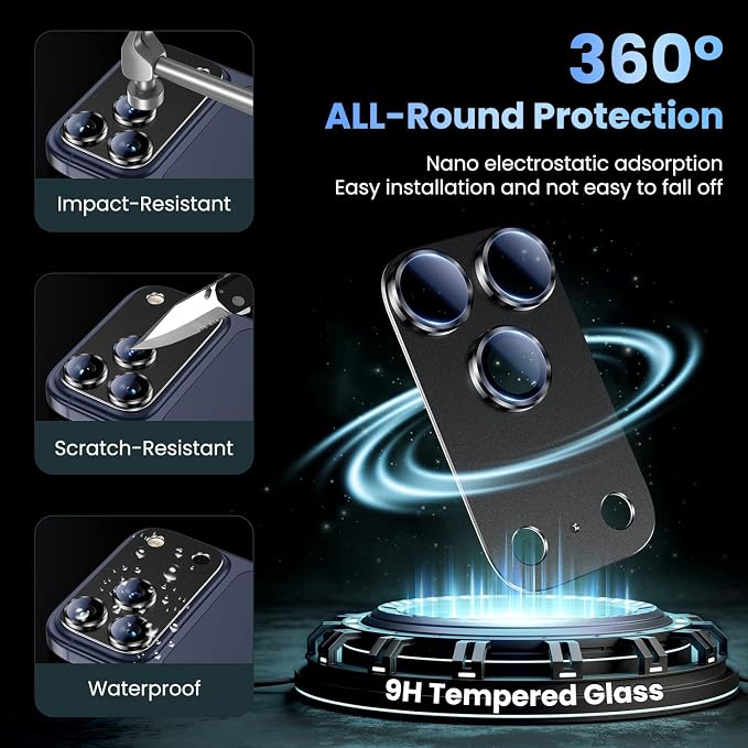 Uyiton Compatible with iPhone 17 Pro Camera Lens Protector - Image 2