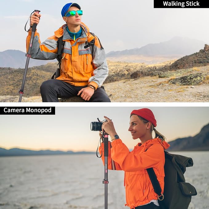 63in/160cm Camera Monopod INNOREL VM60A Aluminum Alloy Portable Compact - Image 6