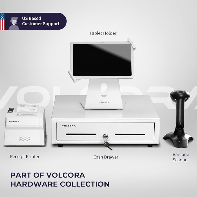 Volcora Thermal Receipt Printer, 80mm POS Printer w/Auto Cutter, USB/Bluetooth - Image 7