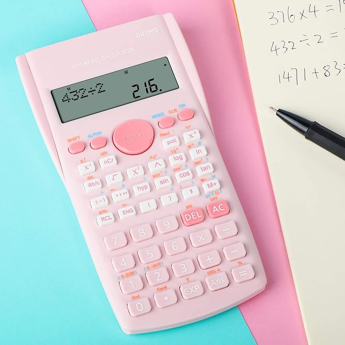 Scientific Calculator, 2 Line Cute Scientific Math Calculator Function - Image 9