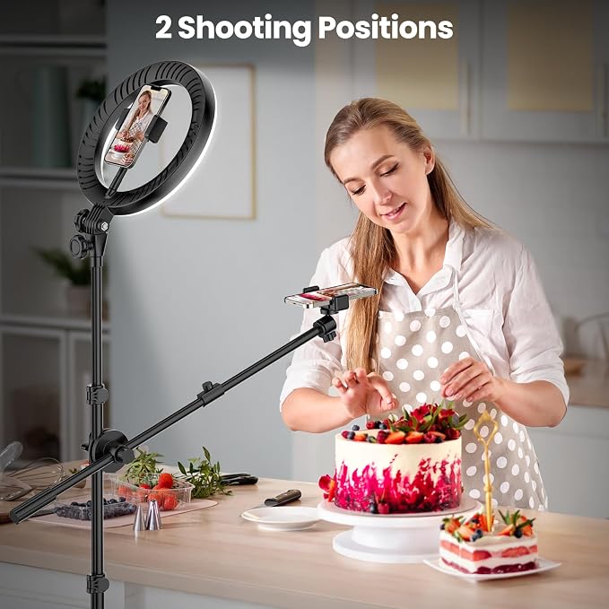 LUXSURE Ring Light with 62'' Tripod Stand - Image 2