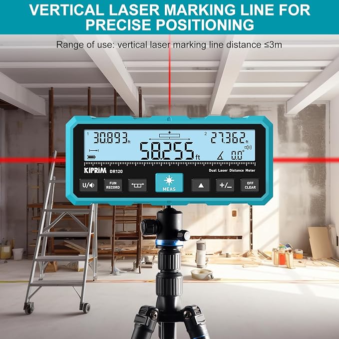 Kiprim DR120 Dual Laser Distance Meter - Image 3