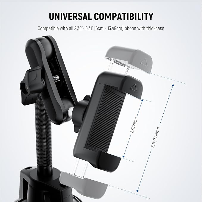 NEEWER Phone Holder for Your Car, 360° Rotating Vacuum Suction Cup Metal Cell - Image 6