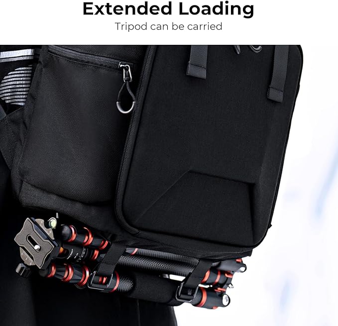 K&F CONCEPT Camera Backpack, Hard Shell Camera Bag, Large Capacity Photography - Image 6