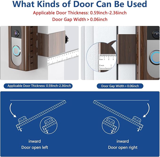KIMILAR Anti-Theft Video Doorbell Mount Compatible - Image 3