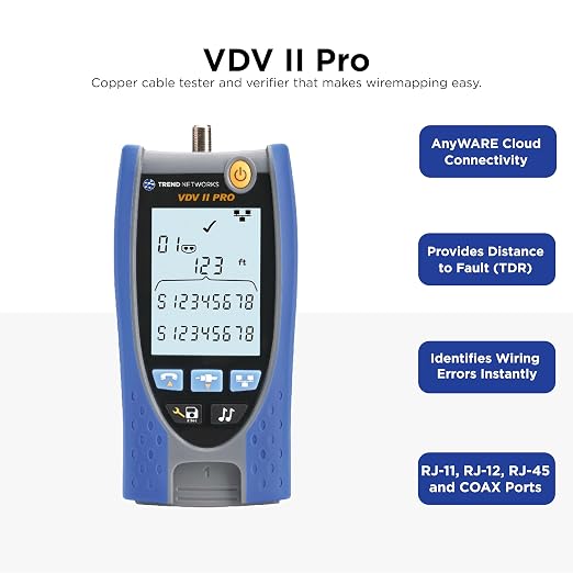 TREND Networks | R158005 | VDV II Pro | Cloud Connected | Voice, Data and Video - Image 2