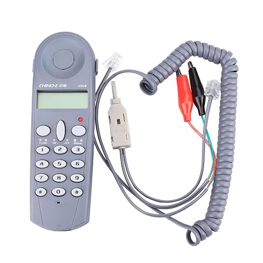 C019 Telephone Phone Line Network Cable Tester, RJ11 RJ45 Connector Tester by FC-6S