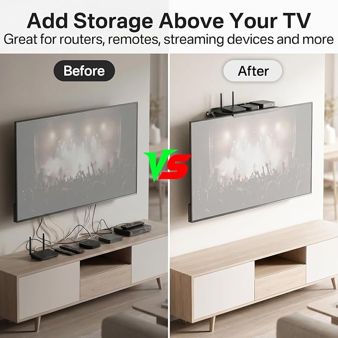 13 Inch Wide Platform TV Top Shelf - Image 2