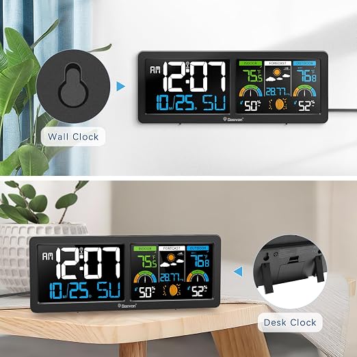 Geevon Weather Stations Wireless Indoor Outdoor Thermometer - Image 9