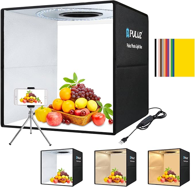 PULUZ Photo Light Box, Tri-Color Dimmable Light Shooting Tent Box by PULUZ