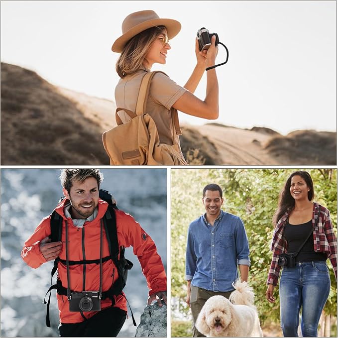 ARVOK 2 Pack Camera Strap with Camera Wrist Strap, 110cm Climbing Rope Camera - Image 7