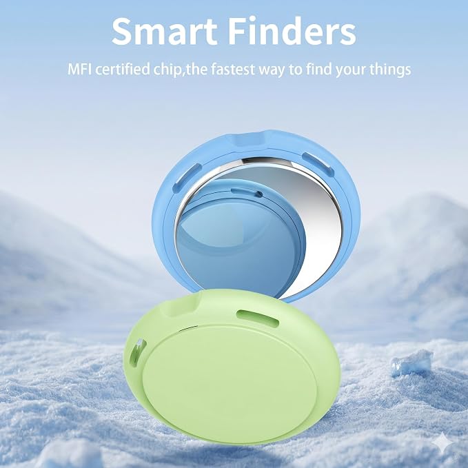 2 Pack Tracker Tags Pair with Apple Find My Bluetooth Air Smart Tags Key Finder - Image 2