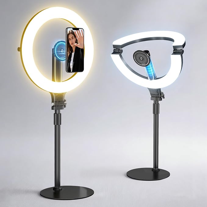 NiceVeedi 10.2” Magnetic Desk Ring Light by NiceVeediOfficial