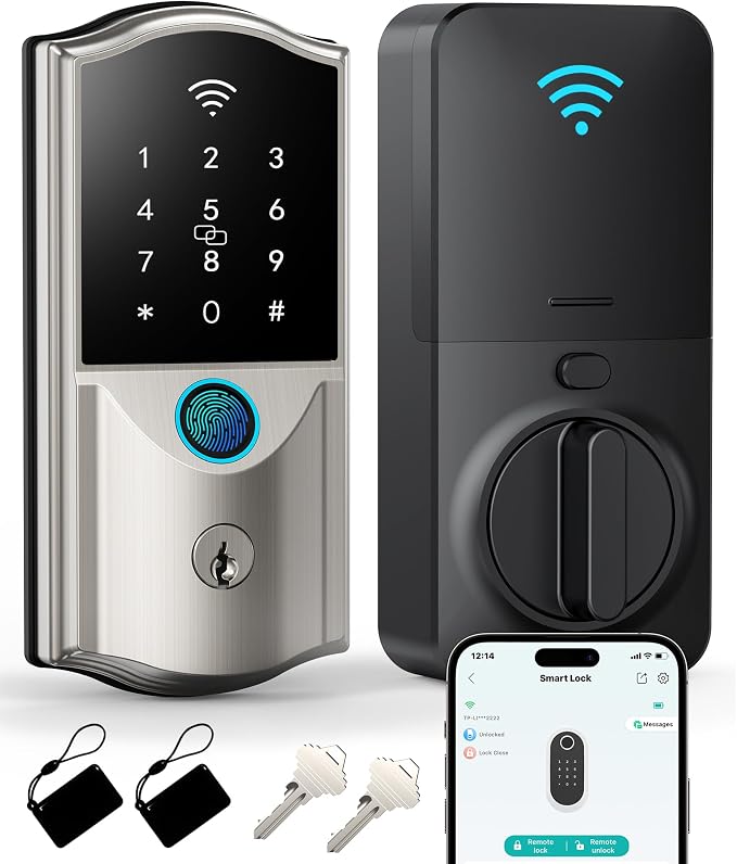 Built-in WiFi Smart Deadbolt Lock by Unknown