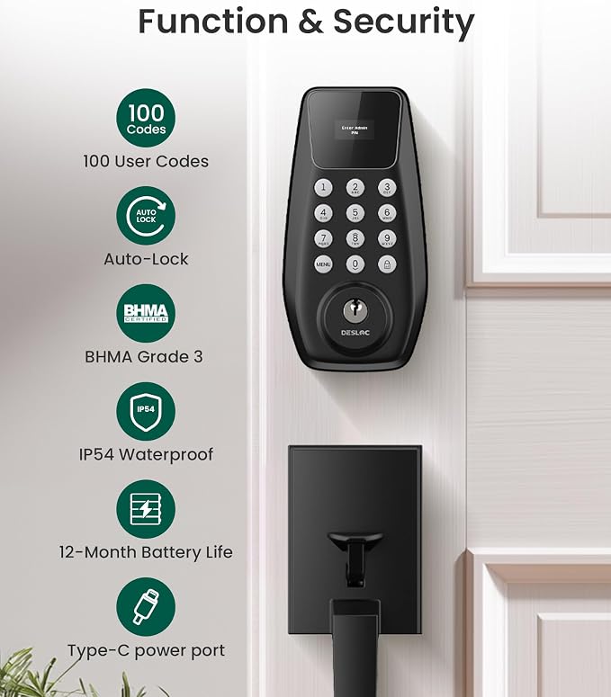 DESLOC C100 Keyless Entry Door Lock - Image 4