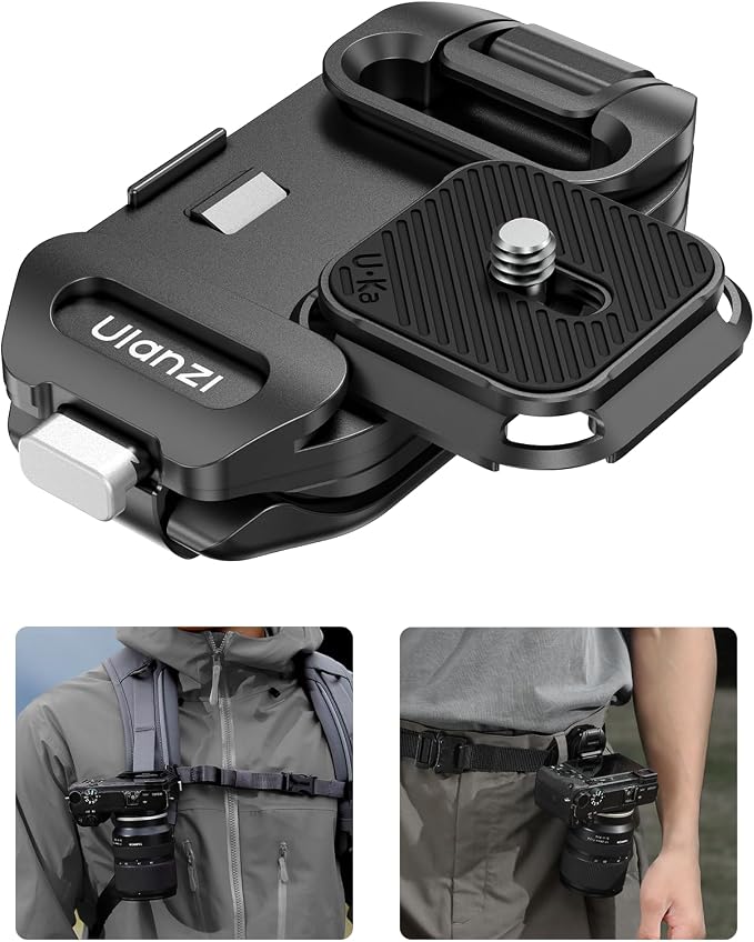 ULANZI Camera Backpack Strap Clip, w Plate Quick Release System, Compatible w by ulanzi