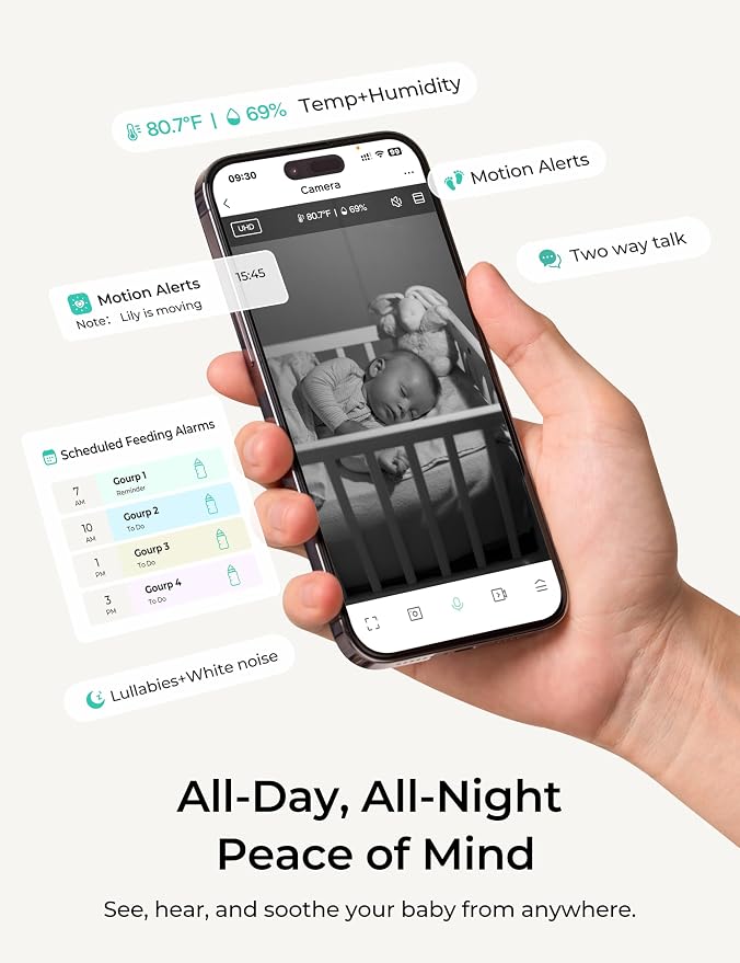 Dr.Care VistaView Lite Smart WiFi Baby Monitor - Image 3