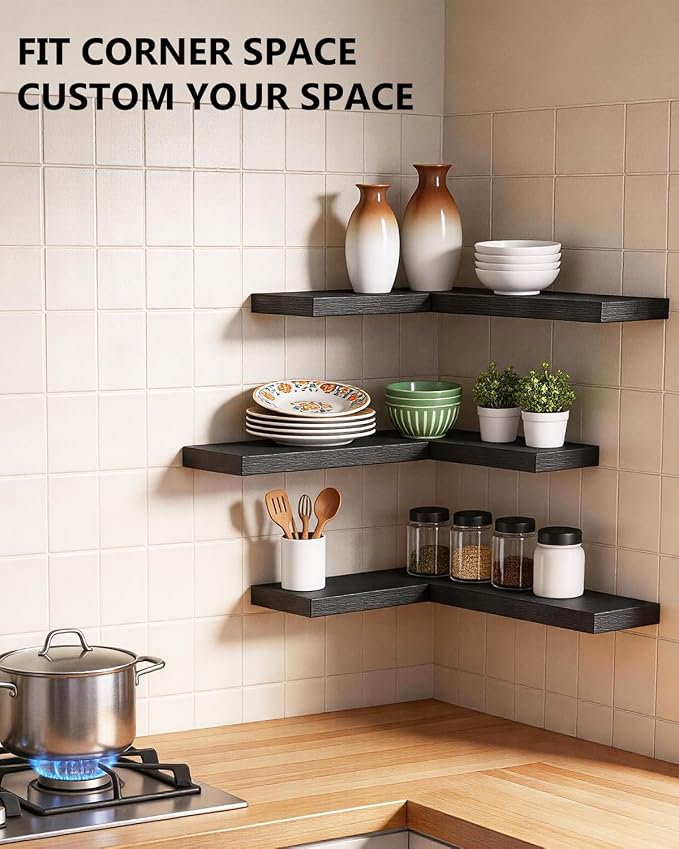 WALI Floating Shelves for Wall, 3 Tier Bathroom Storage Shelf Over Toilet - Image 7