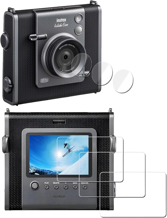 iDaPro Screen Protector for Fujifilm Instax WIDE EVO Tempered Glass + PET Film by ScreenProtectorExpert