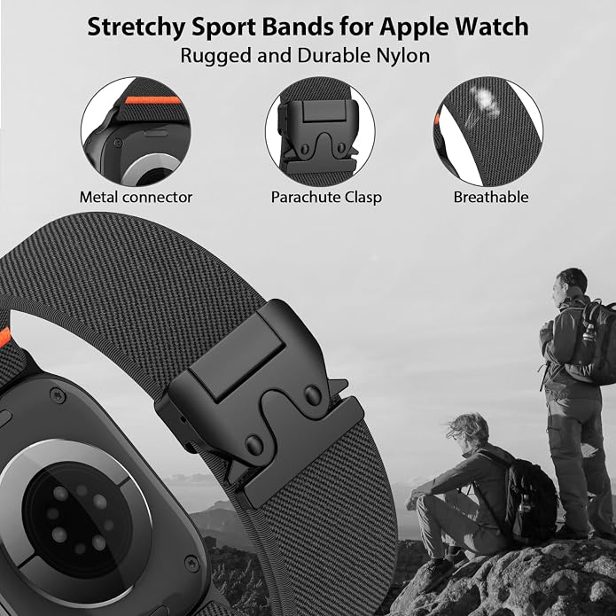 Elastic Sport Band for Apple Watch Ultra 3/2/1 Bands 49mm 46mm 45mm 44mm 42mm - Image 2